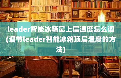leader智能冰箱最上层温度怎么调(调节leader智能冰箱顶层温度的方法)