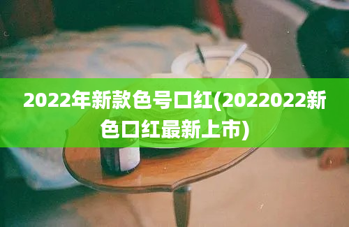2022年新款色号口红(2022022新色口红最新上市)