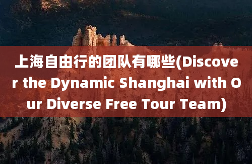 上海自由行的团队有哪些(Discover the Dynamic Shanghai with Our Diverse Free Tour Team)
