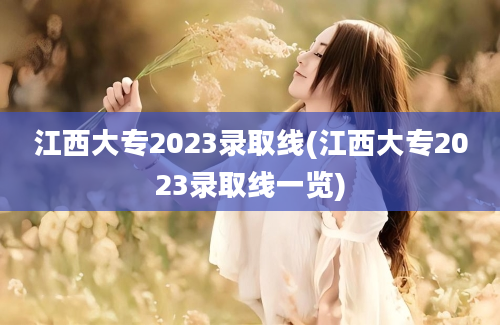 江西大专2023录取线(江西大专2023录取线一览)