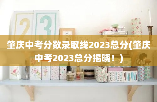肇庆中考分数录取线2023总分(肇庆中考2023总分揭晓！)