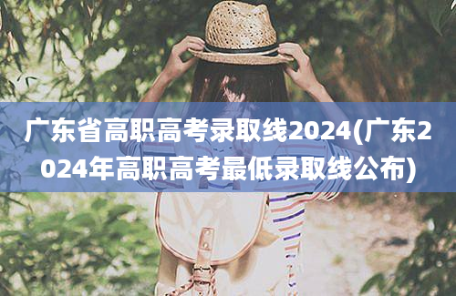 广东省高职高考录取线2024(广东2024年高职高考最低录取线公布)