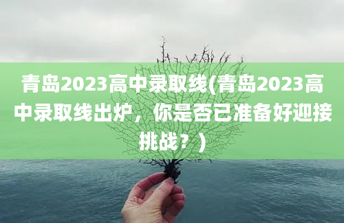 青岛2023高中录取线(青岛2023高中录取线出炉，你是否已准备好迎接挑战？)