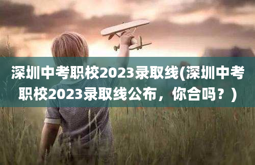 深圳中考职校2023录取线(深圳中考职校2023录取线公布，你合吗？)