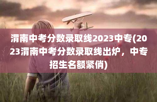 渭南中考分数录取线2023中专(2023渭南中考分数录取线出炉，中专招生名额紧俏)