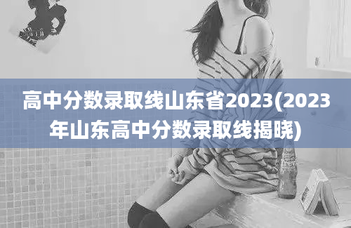 高中分数录取线山东省2023(2023年山东高中分数录取线揭晓)