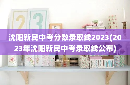 沈阳新民中考分数录取线2023(2023年沈阳新民中考录取线公布)