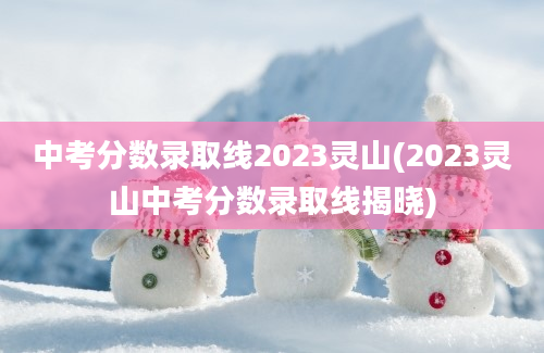 中考分数录取线2023灵山(2023灵山中考分数录取线揭晓)