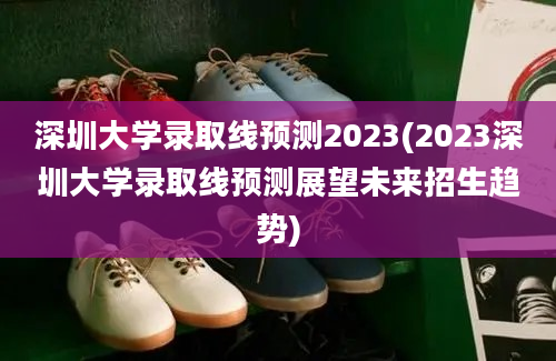 深圳大学录取线预测2023(2023深圳大学录取线预测展望未来招生趋势)