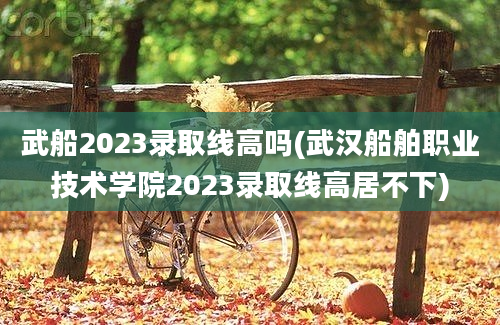 武船2023录取线高吗(武汉船舶职业技术学院2023录取线高居不下)