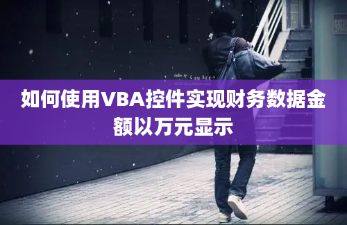 如何使用VBA控件实现财务数据金额以万元显示