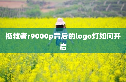 拯救者r9000p背后的logo灯如何开启