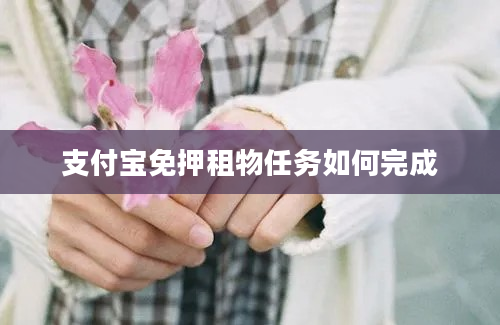 支付宝免押租物任务如何完成