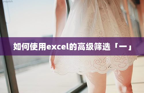 如何使用excel的高级筛选「一」