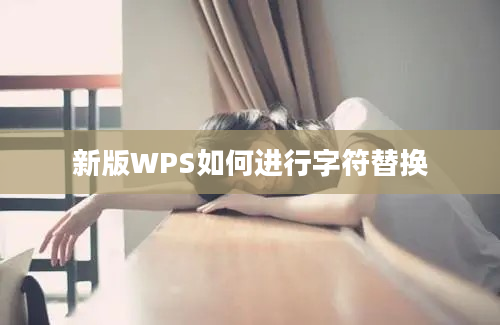 新版WPS如何进行字符替换