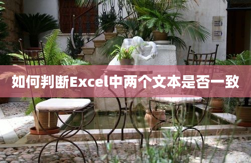 如何判断Excel中两个文本是否一致