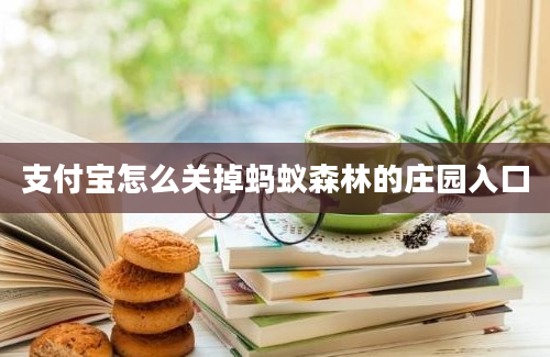 支付宝怎么关掉蚂蚁森林的庄园入口