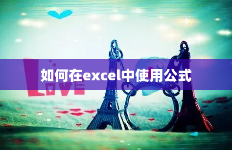 如何在excel中使用公式