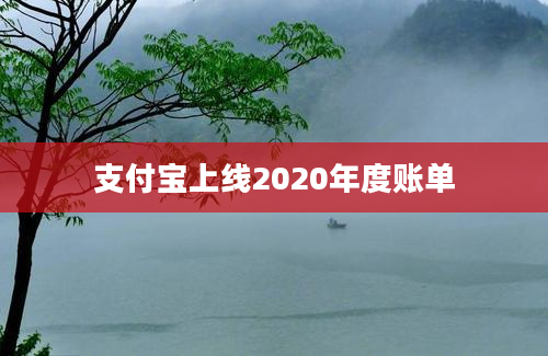 支付宝上线2020年度账单