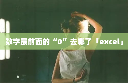 数字最前面的“0”去哪了「excel」