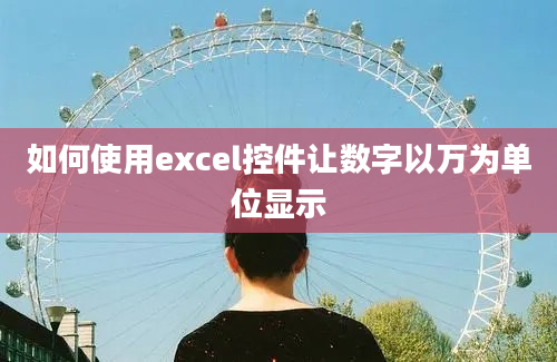 如何使用excel控件让数字以万为单位显示