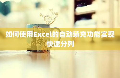 如何使用Excel的自动填充功能实现快速分列