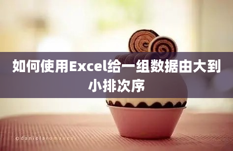 如何使用Excel给一组数据由大到小排次序