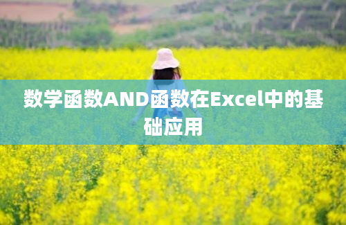 数学函数AND函数在Excel中的基础应用