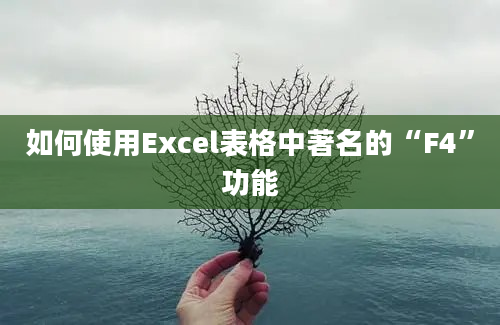 如何使用Excel表格中著名的“F4”功能