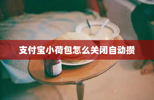 支付宝小荷包怎么关闭自动攒