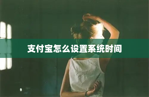 支付宝怎么设置系统时间