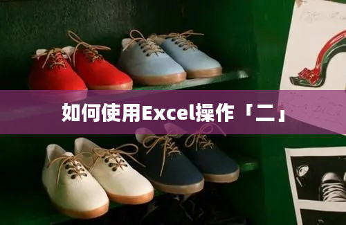 如何使用Excel操作「二」