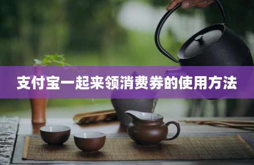 支付宝一起来领消费券的使用方法