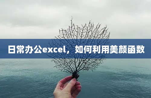 日常办公excel，如何利用美颜函数