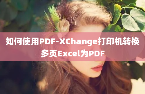 如何使用PDF-XChange打印机转换多页Excel为PDF