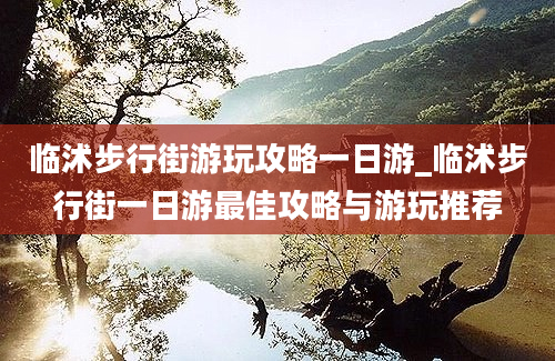 临沭步行街游玩攻略一日游_临沭步行街一日游最佳攻略与游玩推荐