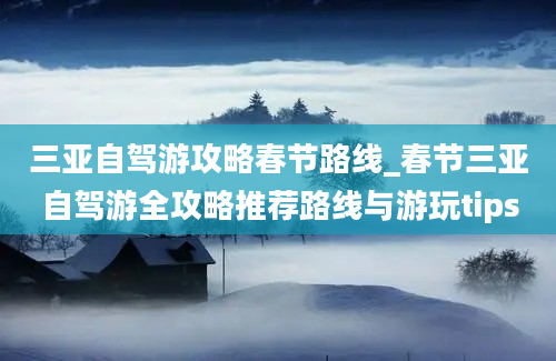 三亚自驾游攻略春节路线_春节三亚自驾游全攻略推荐路线与游玩tips