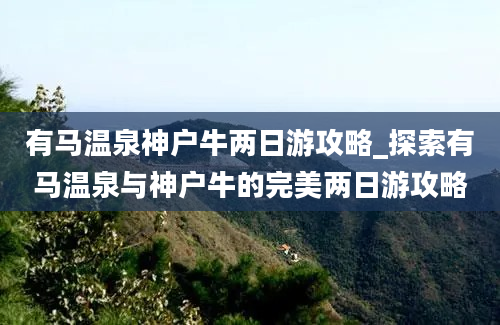 有马温泉神户牛两日游攻略_探索有马温泉与神户牛的完美两日游攻略