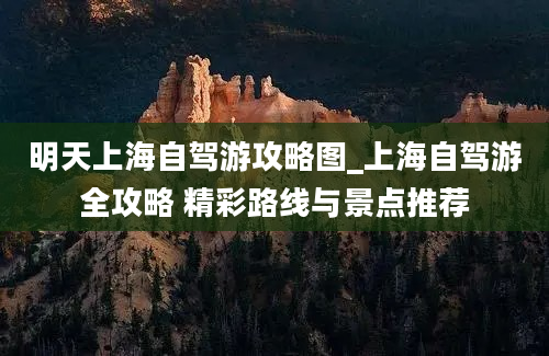 明天上海自驾游攻略图_上海自驾游全攻略 精彩路线与景点推荐