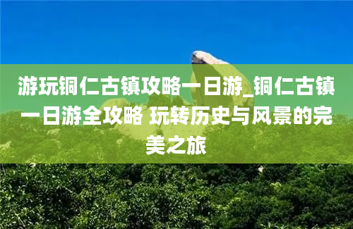 游玩铜仁古镇攻略一日游_铜仁古镇一日游全攻略 玩转历史与风景的完美之旅