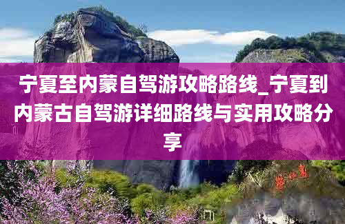 宁夏至内蒙自驾游攻略路线_宁夏到内蒙古自驾游详细路线与实用攻略分享