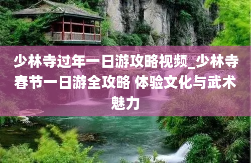 少林寺过年一日游攻略视频_少林寺春节一日游全攻略 体验文化与武术魅力