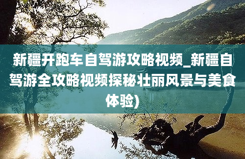 新疆开跑车自驾游攻略视频_新疆自驾游全攻略视频探秘壮丽风景与美食体验)