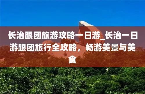 长治跟团旅游攻略一日游_长治一日游跟团旅行全攻略，畅游美景与美食