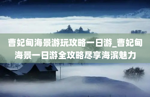 曹妃甸海景游玩攻略一日游_曹妃甸海景一日游全攻略尽享海滨魅力