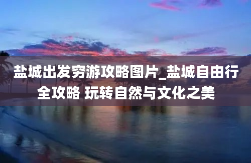 盐城出发穷游攻略图片_盐城自由行全攻略 玩转自然与文化之美