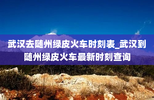 武汉去随州绿皮火车时刻表_武汉到随州绿皮火车最新时刻查询