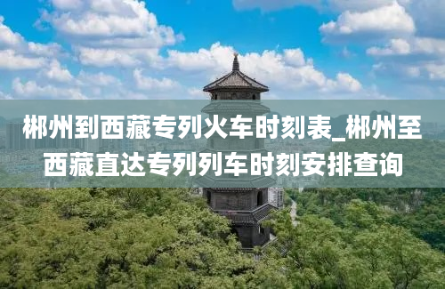 郴州到西藏专列火车时刻表_郴州至西藏直达专列列车时刻安排查询