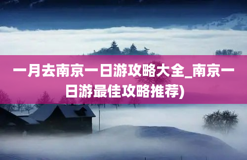 一月去南京一日游攻略大全_南京一日游最佳攻略推荐)