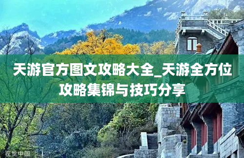 天游官方图文攻略大全_天游全方位攻略集锦与技巧分享